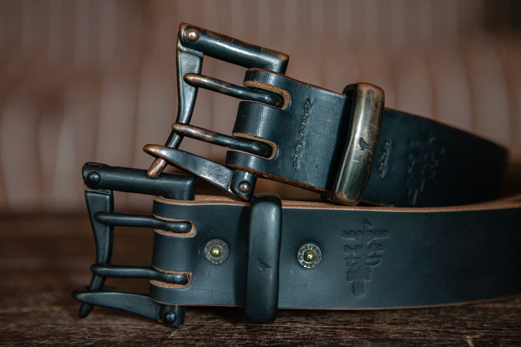 Quick-release buckle and rivets on the new Pigeon Tree Ultimate Teacore belt.