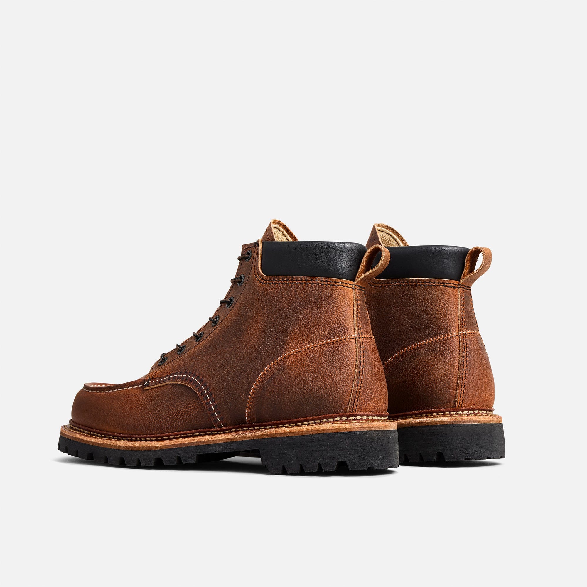 Rear and side view of the Red Wing Norway Moc 8213 pair.