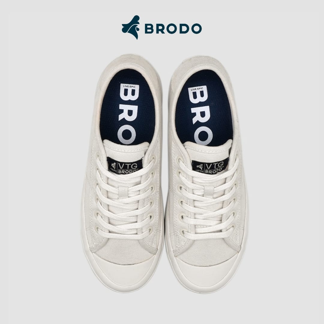 VTG V.2 Lo Natural White OW pair viewed from above