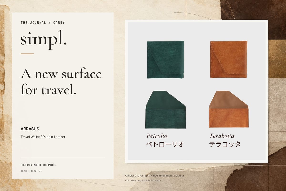 abrAsus brings Pueblo leather to its Travel Wallet
