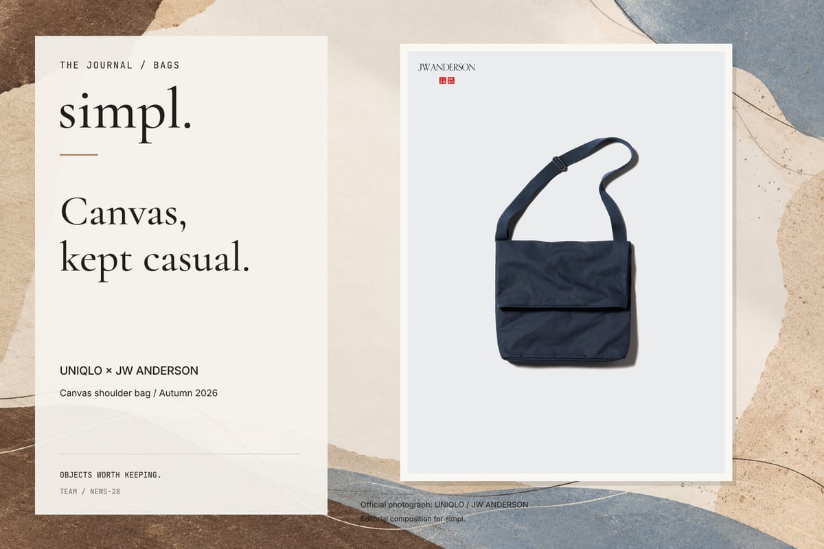 UNIQLO and JW ANDERSON give the messenger bag a softer shape