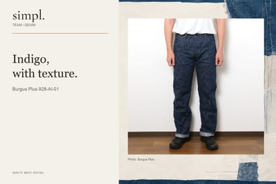 Burgus Plus 928-AI-01 jeans worn from the front, showing the roomy leg.